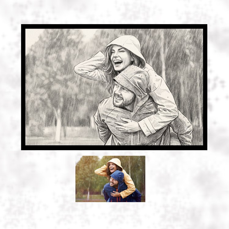 Custom Handmade Sketch Frame Display