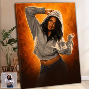 Canvas Digi Portrait from photo personalized canvas painting