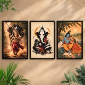 Lord Ganesha and Radha Krishna