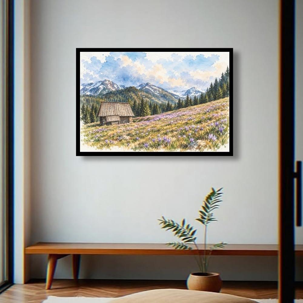 Cherry Blossom, Mountain Landscape & Floral - Image 3