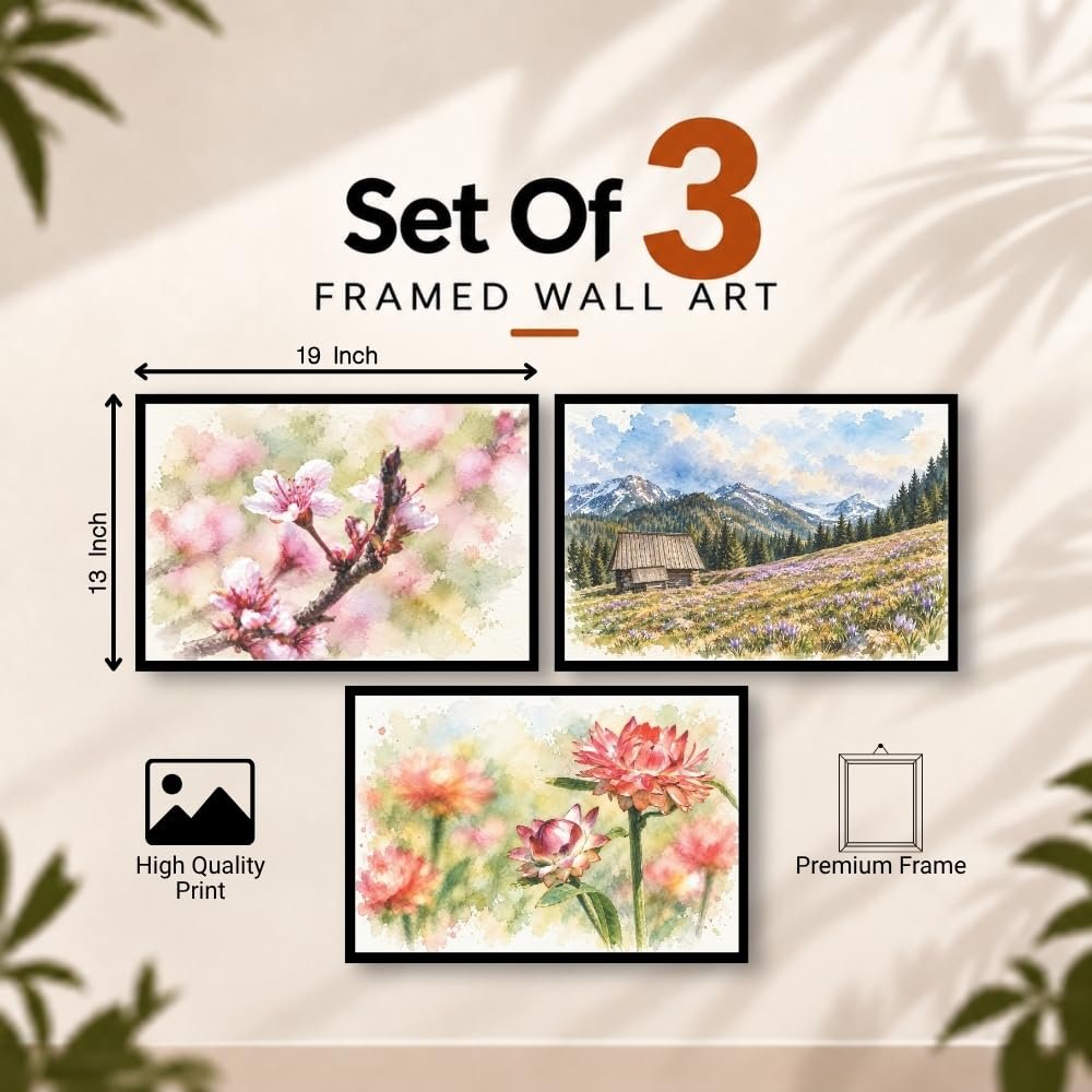 Cherry Blossom, Mountain Landscape & Floral - Image 5