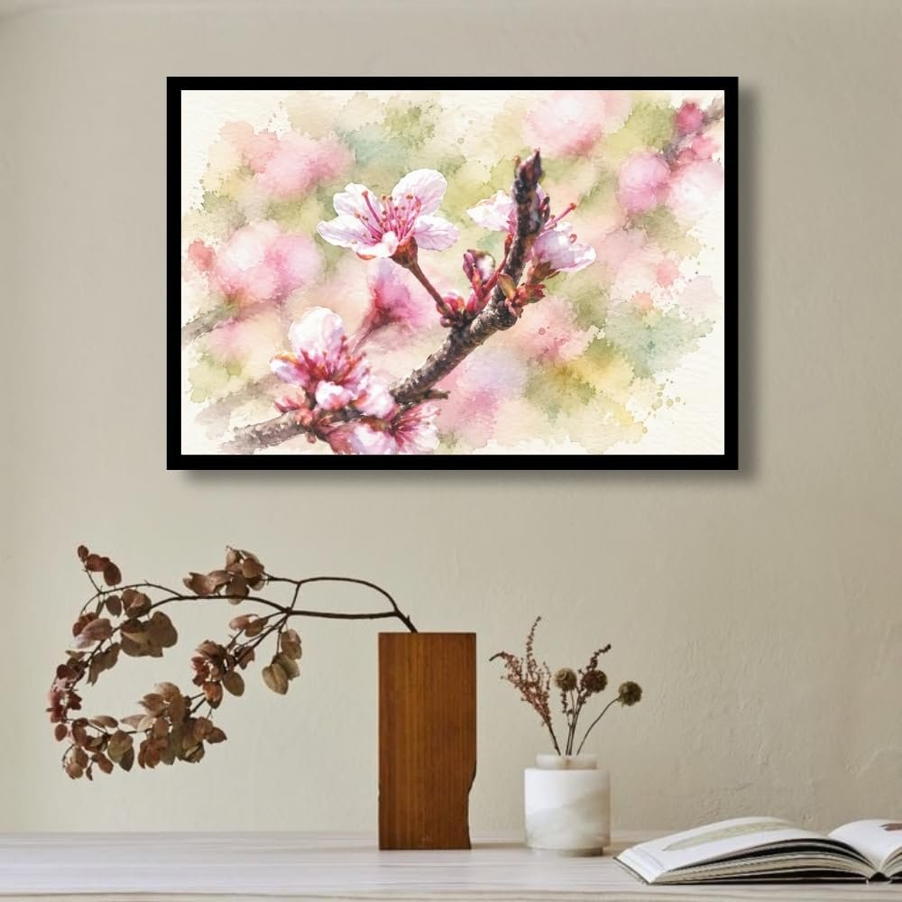 Cherry Blossom, Mountain Landscape & Floral - Image 2